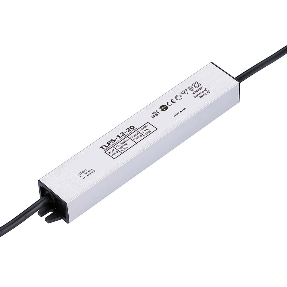 T-LED Trafo pro zapojení LED osvětlení 12V 20W voděodolné IP67 05102