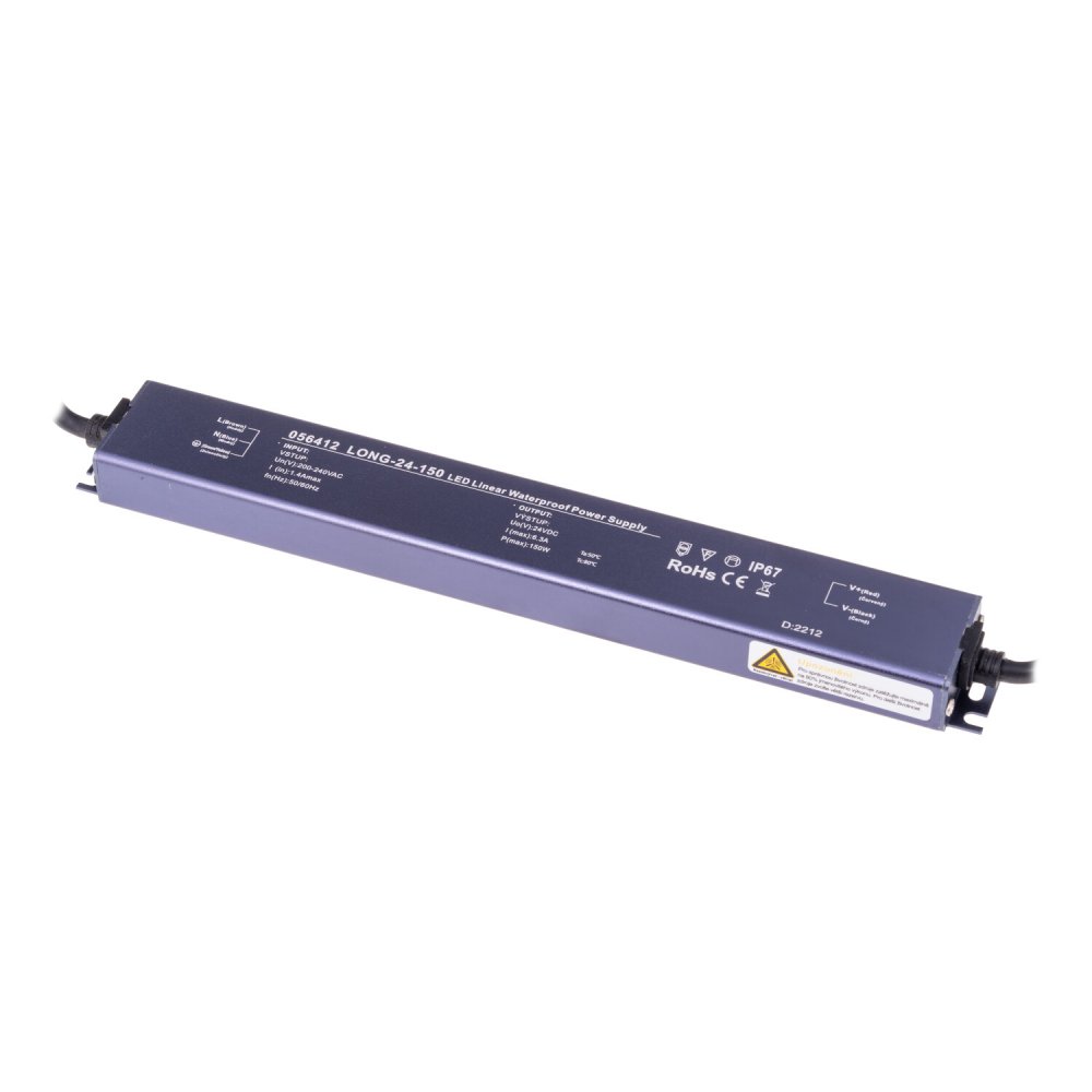 T-LED Trafo pro zapojení LED osvětlení 24V 150W LONG IP67 056412