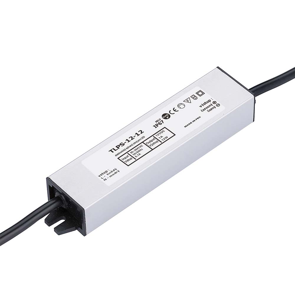 T-LED Trafo pro zapojení LED osvětlení 12V 12W voděodolné IP67 05101