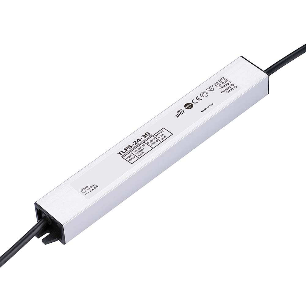 T-LED Trafo pro zapojení LED osvětlení 24V 30W voděodolné IP67 055021