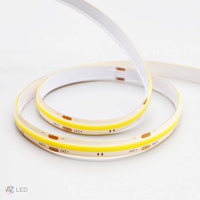 LED flexibilní COB pásek 24V 10W IP65 - Barva světla: Denní bílá