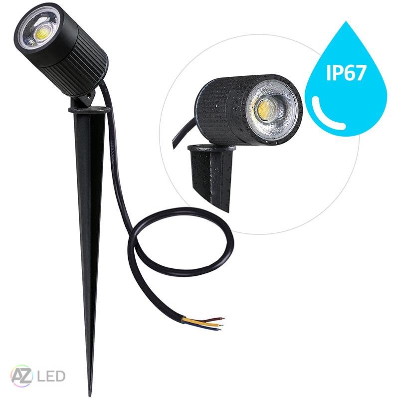 LED zahradní bodové svítidlo LGL4-50 7W IP67 - Barva světla: Denní bílá