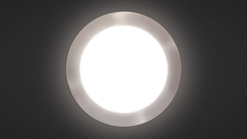 LED panel RONDO BASIC 18W 220mm stříbrný