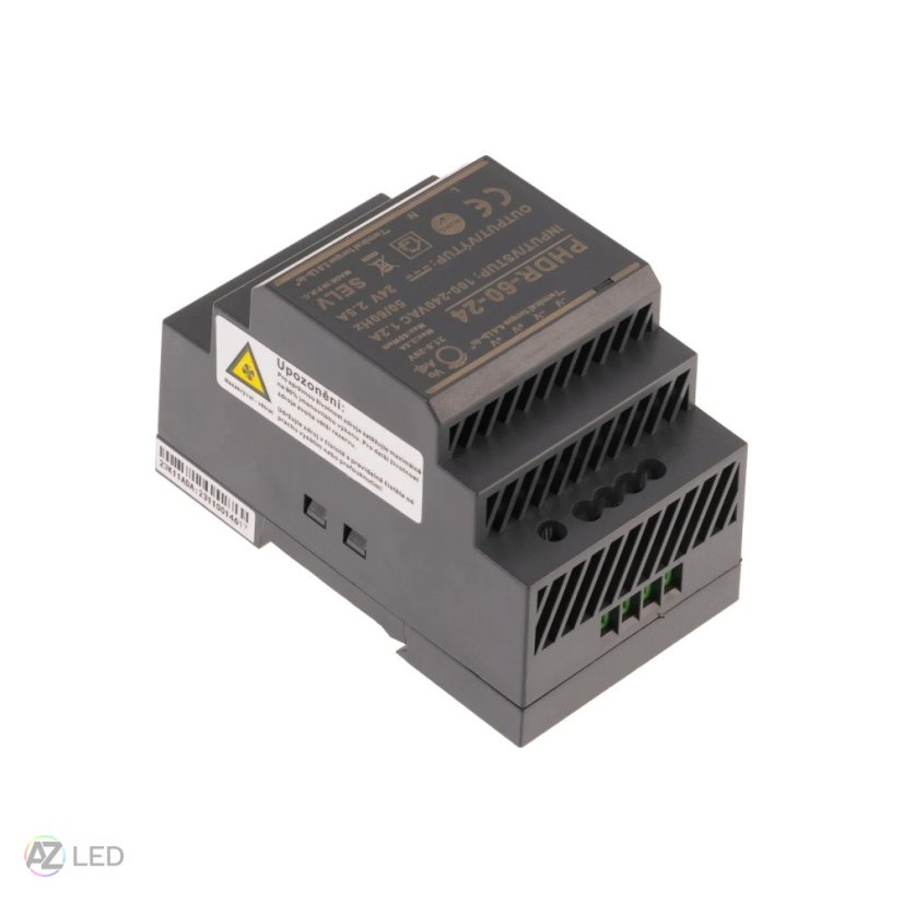 Trafo pro zapojení LED osvětlení 24V 60W na DIN lištu