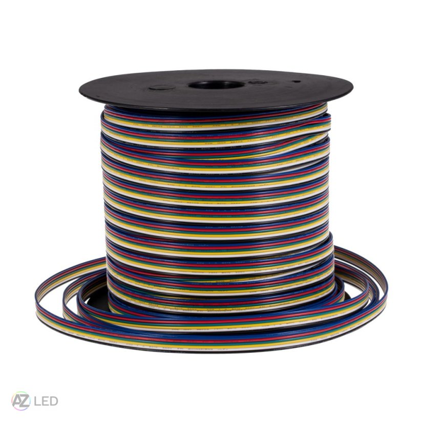 Plochý kabel RGBCCT 6x0,3