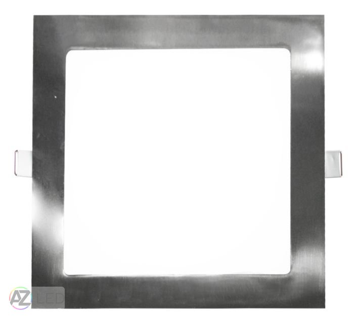 LED panel SQUARE BASIC 3W 85x85mm stříbrný - Barva světla: Denní bílá