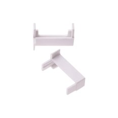 Pár koncovek profilu 2SP-W bílé