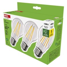 Multipack LED žárovek Emos Filament E27 A60 3,8W (3ks)