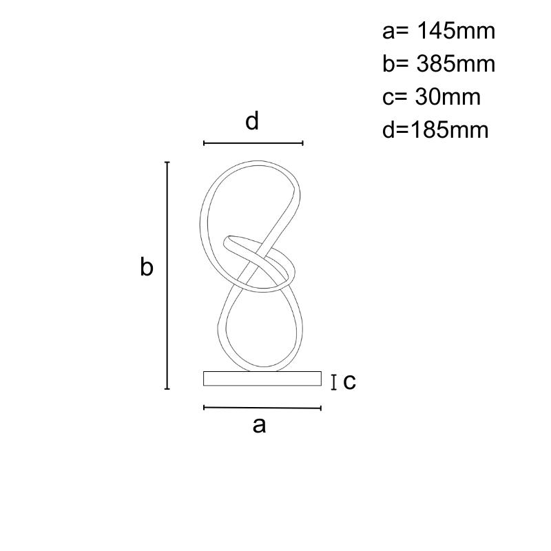 LED designová stolní lampa JT1302 28W