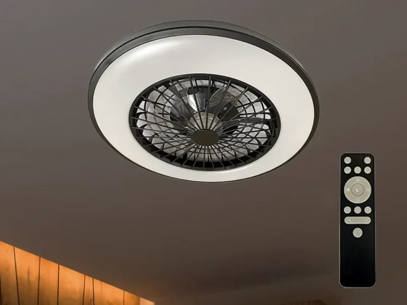 LED svítidlo OPAL + stropní ventilátor + dálkový ovladač 48W - LCL6341