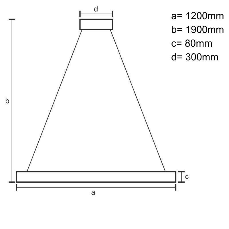 LED svítidlo masivní dřevo 22W - WRL0121