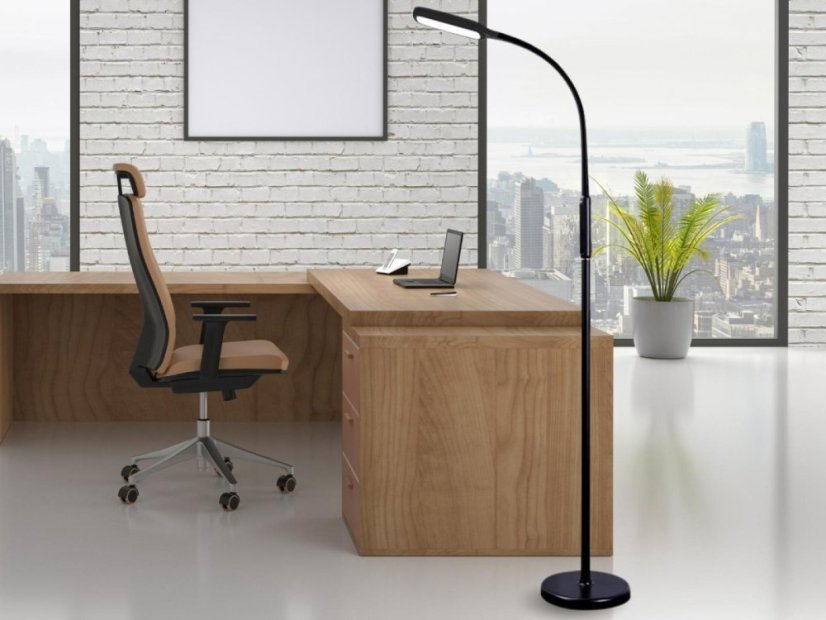 LED lampa XENIA 12W stmívatelná s časovačem pro stůl, zem i klip