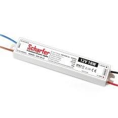 LED napájecí zdroj Scharfer 12V 18W SLIM IP67