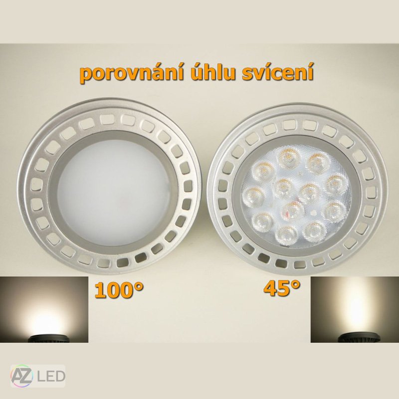 LED žárovka GU10 AR111 X45/100 15W - Barva světla: Denní bílá