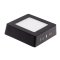 LED panel BPS6 čtvercový 6W 120x120mm černý - Barva světla: Teplá bílá