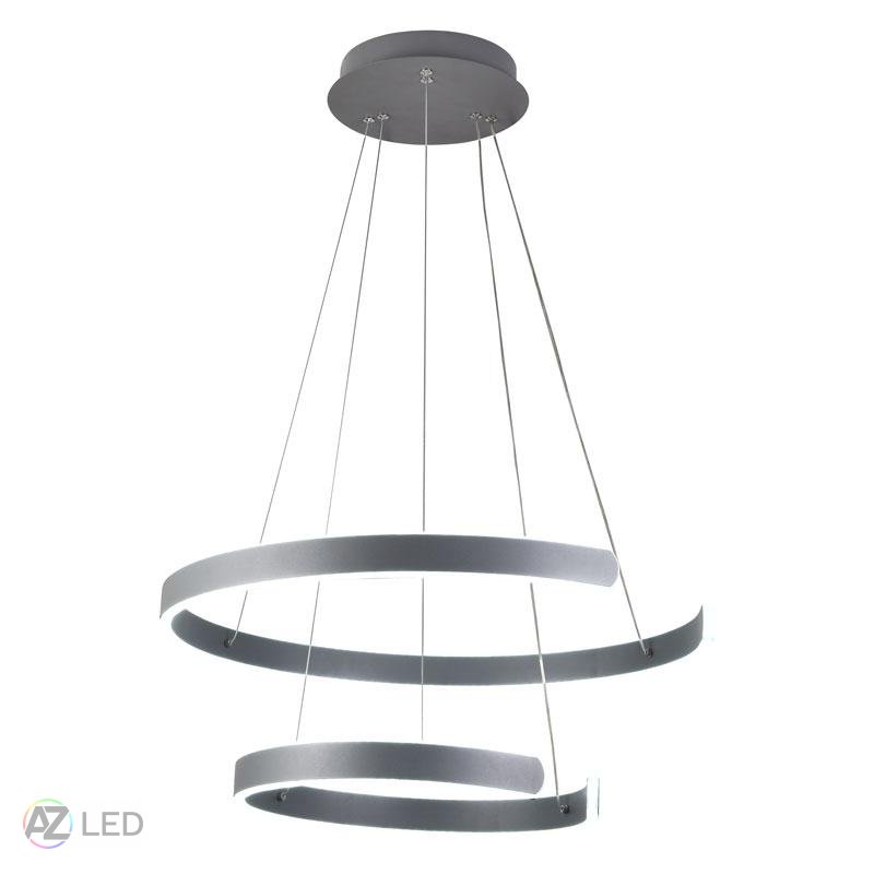 Závěsné LED svítidlo J4328 120W s dálkovým ovladačem - Barva: Stříbrná