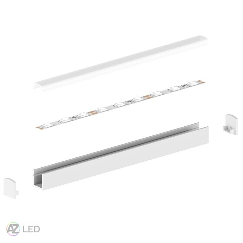 Vestavný LED profil - P4-4 mini černý