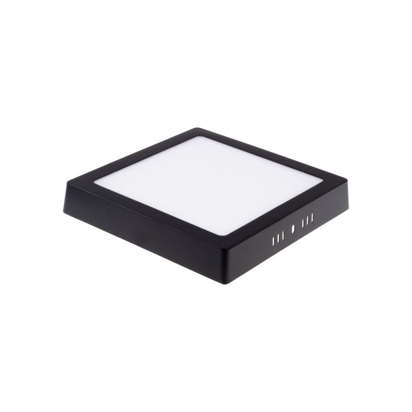 LED panel BPS12 čtvercový 12W 170x170mm černý - Barva světla: Teplá bílá