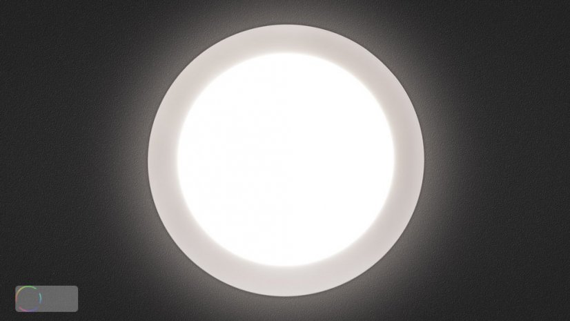 LED panel RONDO BASIC 24W 300mm bílý - Barva světla: Denní bílá