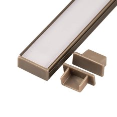 Koncovka profilu N14B bronzová