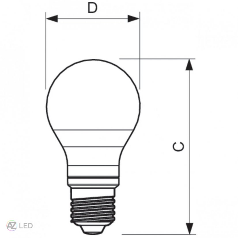 Classic LEDbulb ND 7-60W A60 E27 840 FR