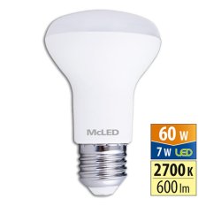 LED žárovka reflektor R63 7-60W 2700K 120° E27