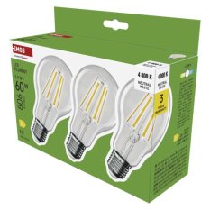 Multipack LED žárovek Emos Filament E27 A60 5,9W (3ks)