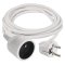 Prodlužovací kabel bílý 1,5 - 10m 1x zásuvka