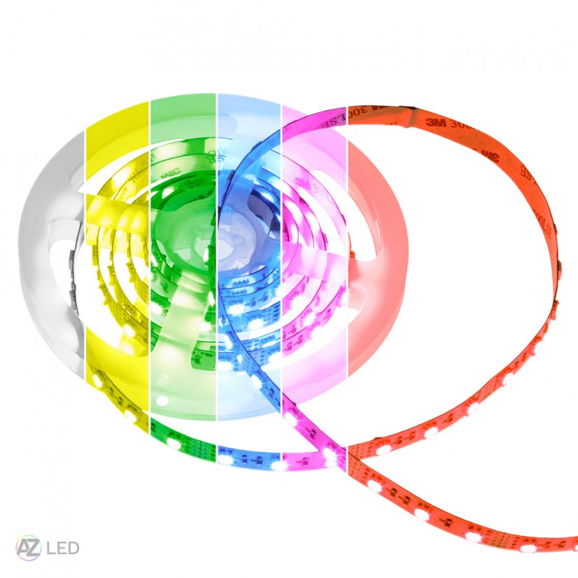 RGB LED pásek 14,4W 300SMD vnitřní sekce multicolor