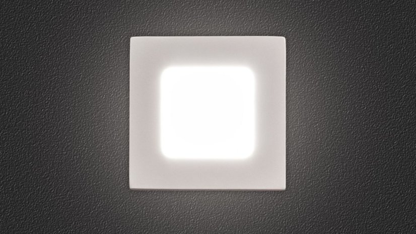 LED panel SQUARE BASIC 6W 6000 K studená bílá 120x120mm bílý