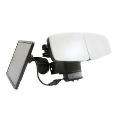 LED černé vnější solární svítidlo se senzorem 12W 3000K - 4100K - 6500K LS023