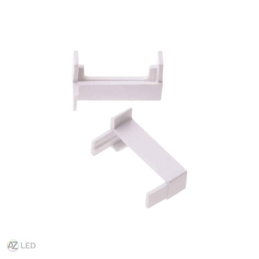 Pár koncovek profilu 2SP-W bílé