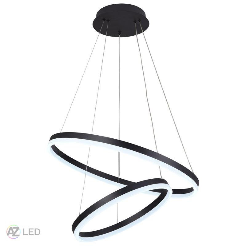 Závěsné LED svítidlo J4310 70W s dálkovým ovladačem - Barva: Černá