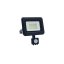 LED reflektor 10W IP44 + PIR senzor 4000K černý