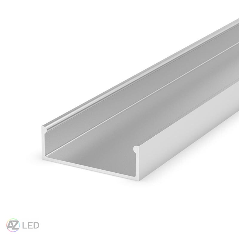 Nástěnný LED profil - P13-1 široký stříbrný
