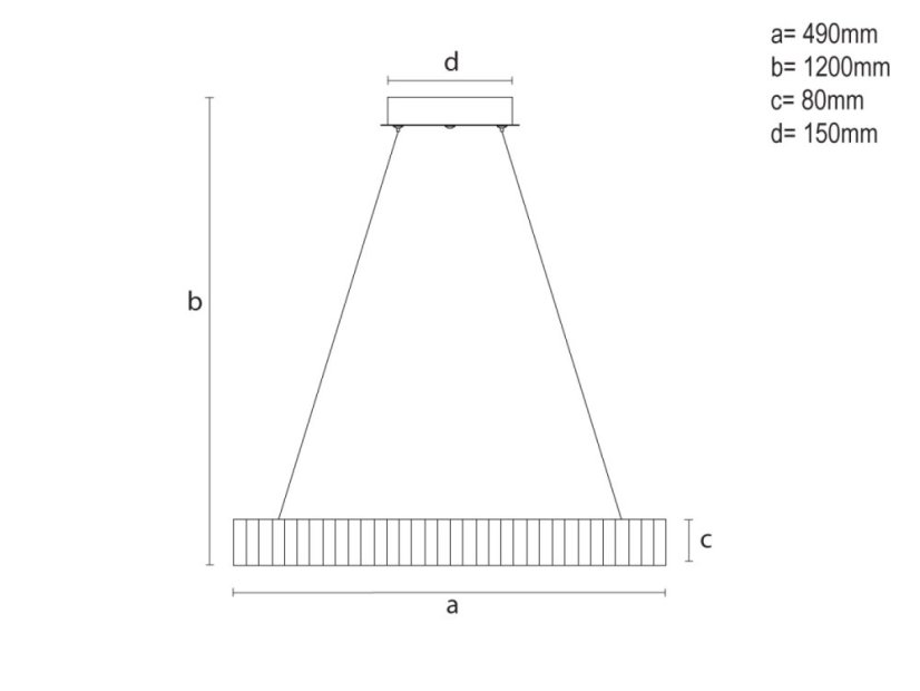 LED závěsné svítidlo s dálkovým ovladačem 75W - TA2304/B