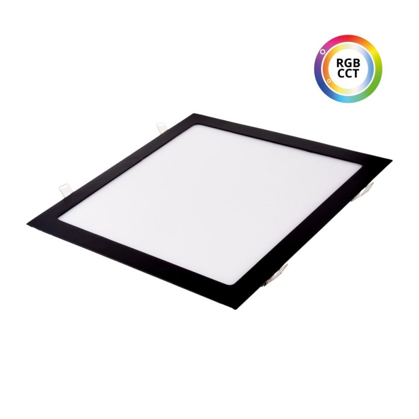 LED panel vestavný čtvercový černý 24V 36W RGBCCT 300x300mm