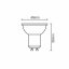 LED žárovka 7-55W 120° GU10 - Barva světla: Studená bílá