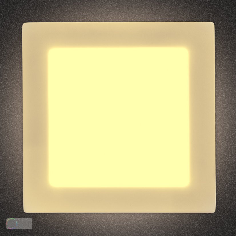 LED panel SQUARE BASIC 12W 170x170mm bílý - Barva světla: Teplá bílá