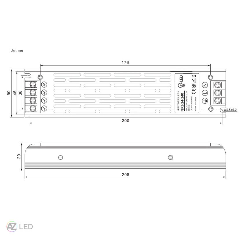 Trafo pro zapojení LED osvětlení NPZ 12V 300W