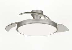 Atlas DC stropní ventilátor a svítidlo 28W+35W niklový