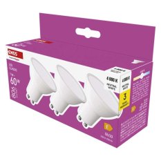 Multipack LED žárovek Emos Classic GU10 MR16 7W (3ks)