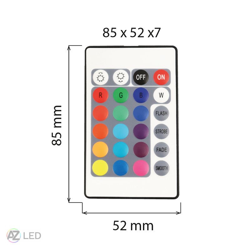 LED žárovka 6-40W RGB+3000K 180° E27 s ovladačem