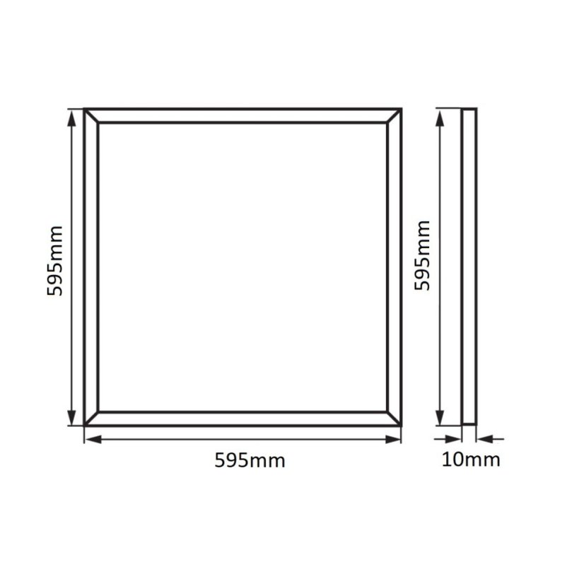 LED panel závěsný čtvercový bílý 230V 48W 60x60cm - Barva světla: Teplá bílá