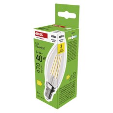LED žárovka Emos Filament E14 svíčka 3,4W