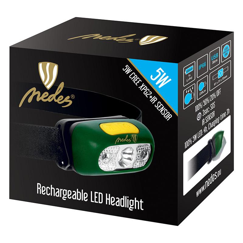 LED nabíjecí čelovka LH02R