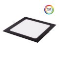 LED panel vestavný čtvercový černý 24V 27W RGBCCT 225x225mm