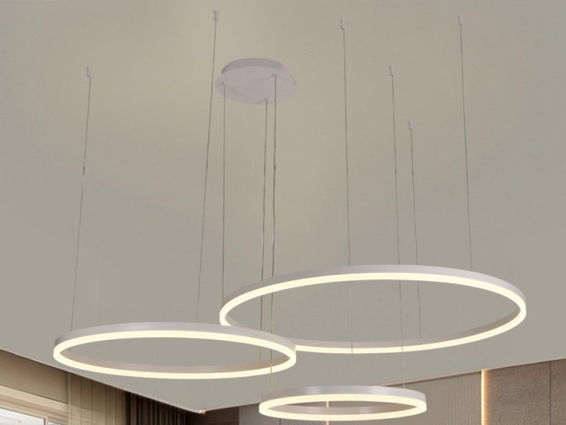 LED závěsné svítidlo + dálkový ovladač 125W - J4384/W