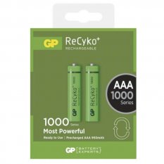 Nabíjecí baterie GP ReCyko+ 1000 HR03 (AAA) 2 ks