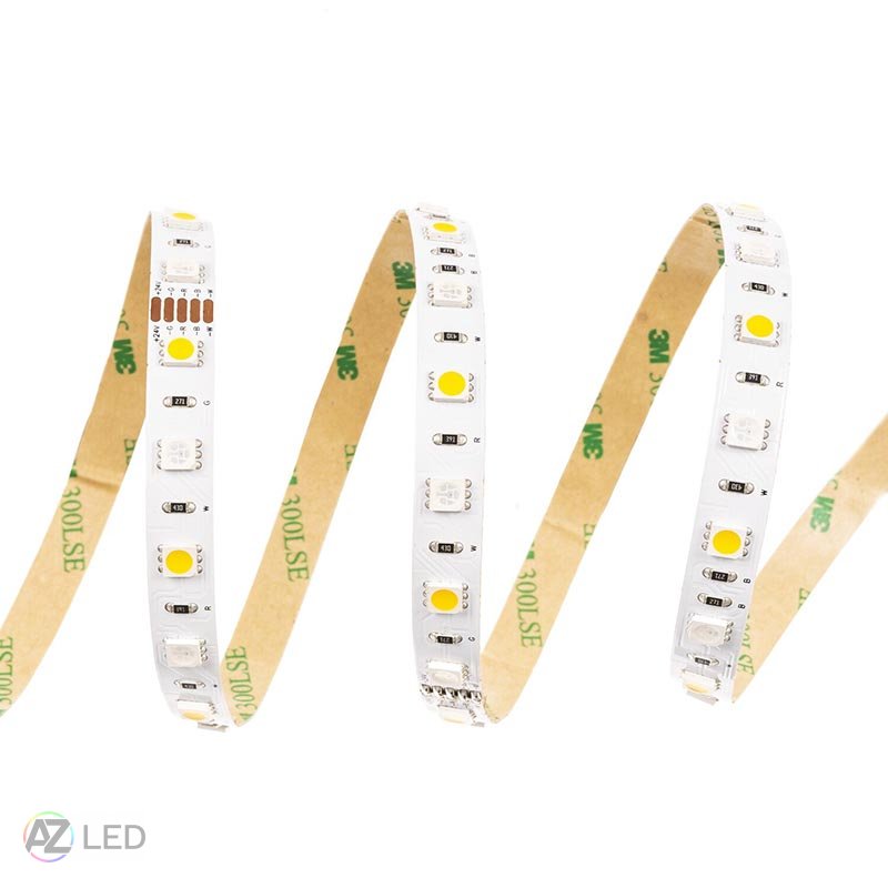 LED pásek RGBW 24V 14,4W/m vnitřní - Barva světla: RGB + Studená bílá